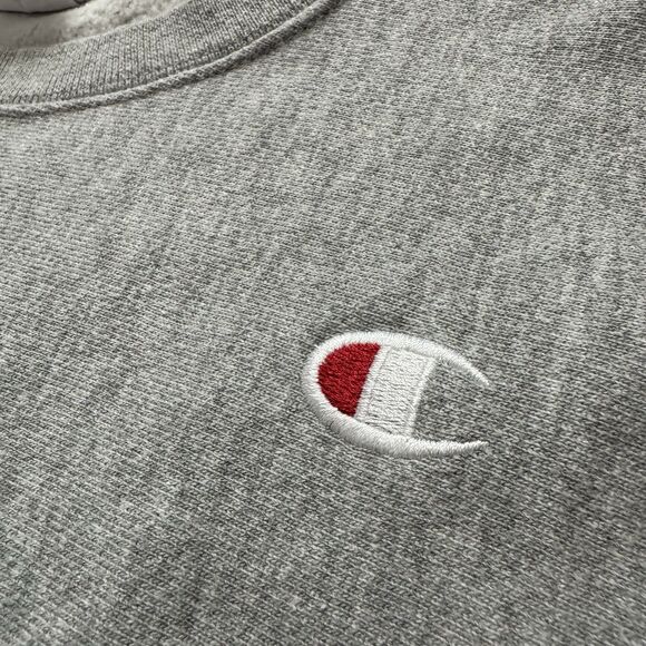 Champion Mens Gray Reverse Weave Crew Neck Sweatshirt Size S - Picture 4 of 8